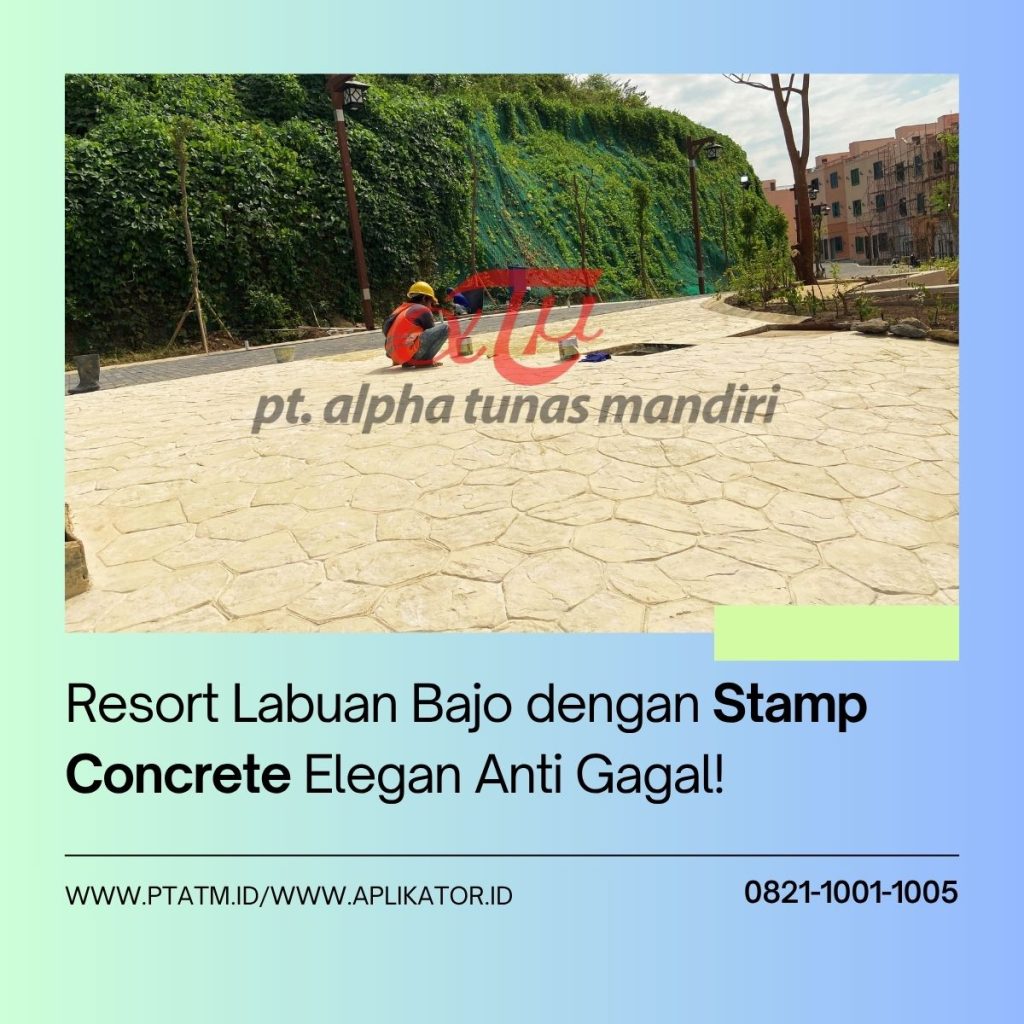 Stamp Concrete Tampil Elegan untuk Area Resort & Hotel