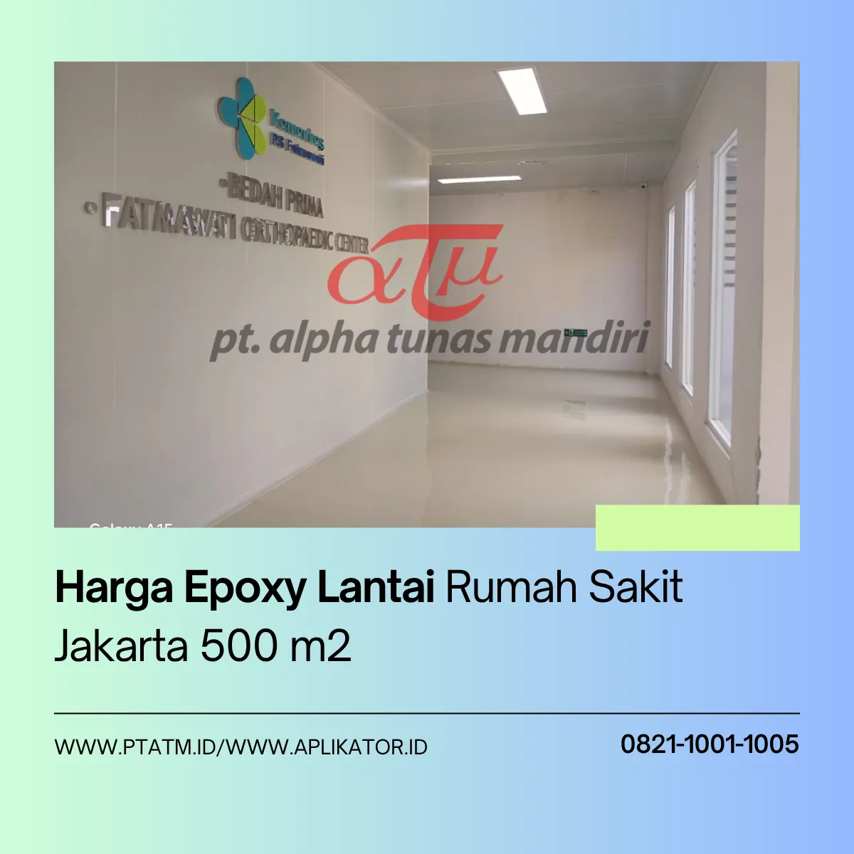 Cat Epoxy Lantai Rumah Sakit